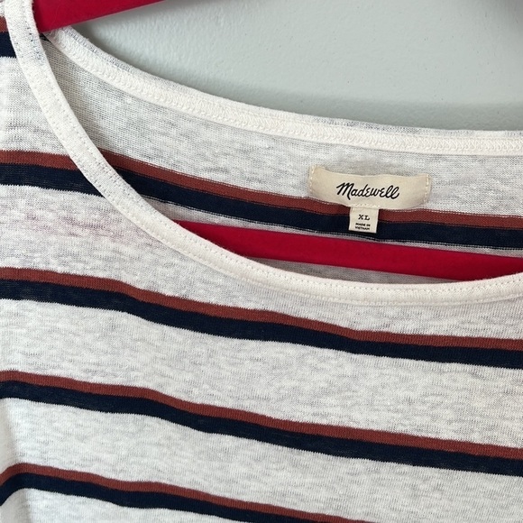 Madewell Striped Tank / Size XL - Picture 2 of 4